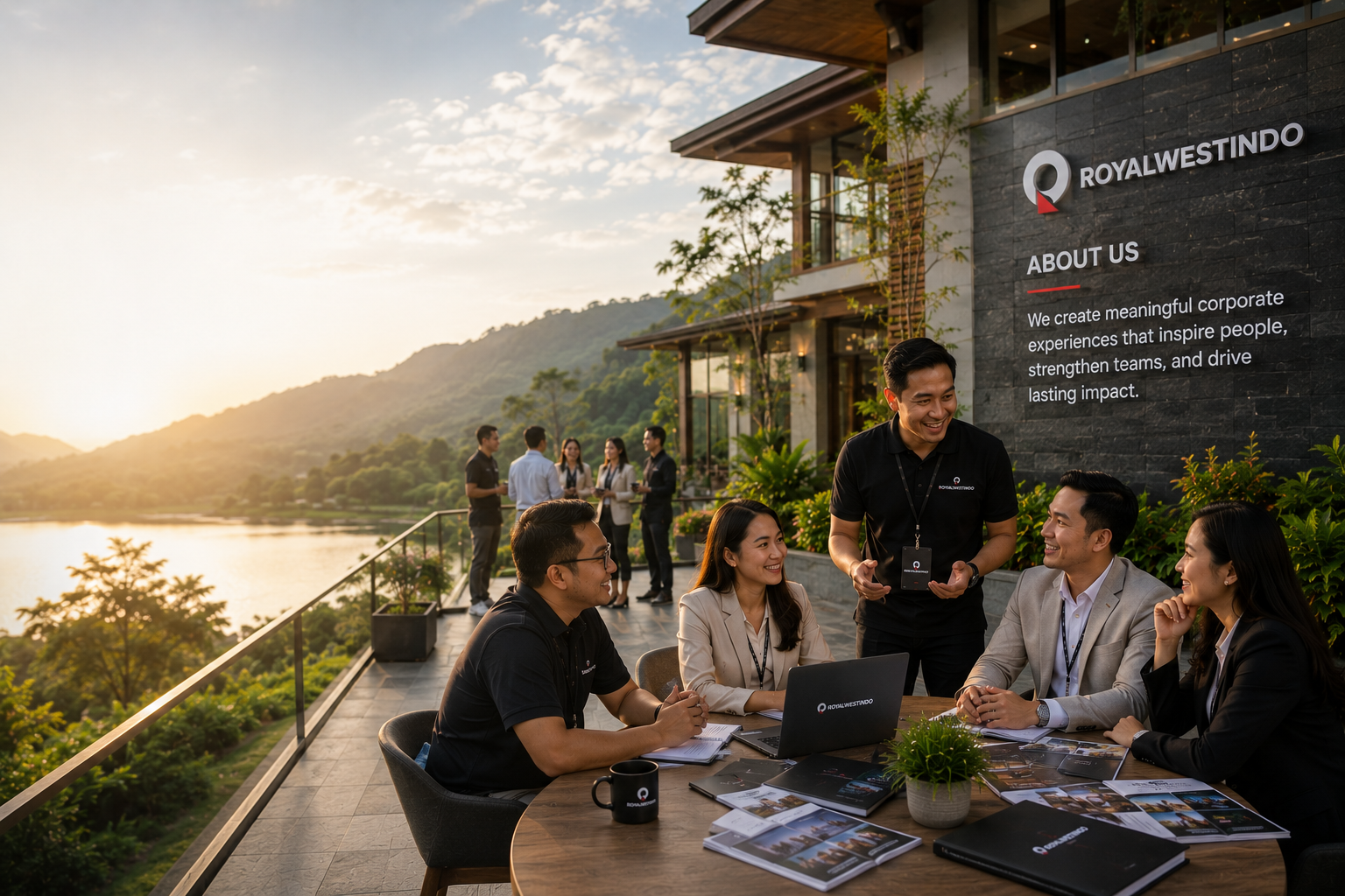Representative corporate event and meeting visual