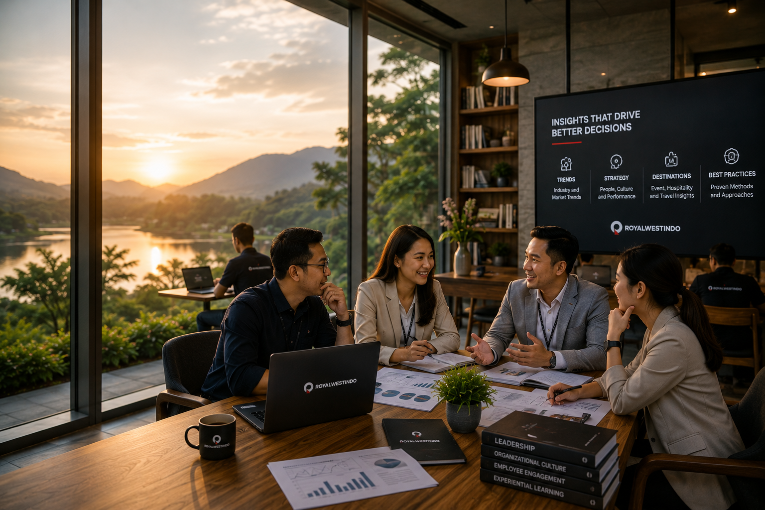 Representative business consultation visual